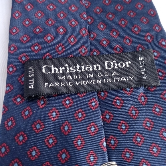 Christian Dior Vintage Men Silk Tie - Picture 3 of 5